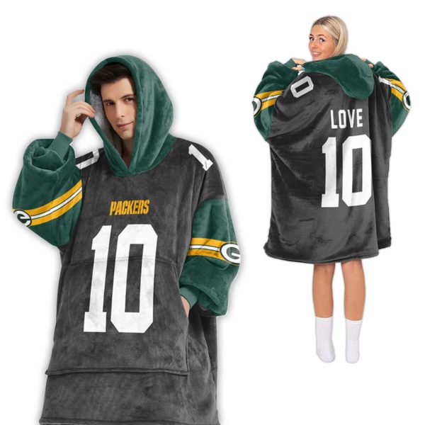 10 Green Bay Football Unisex Blanket Hoodie 2