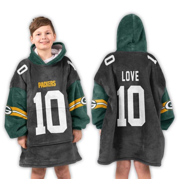 10 Green Bay Football Unisex Blanket Hoodie 3