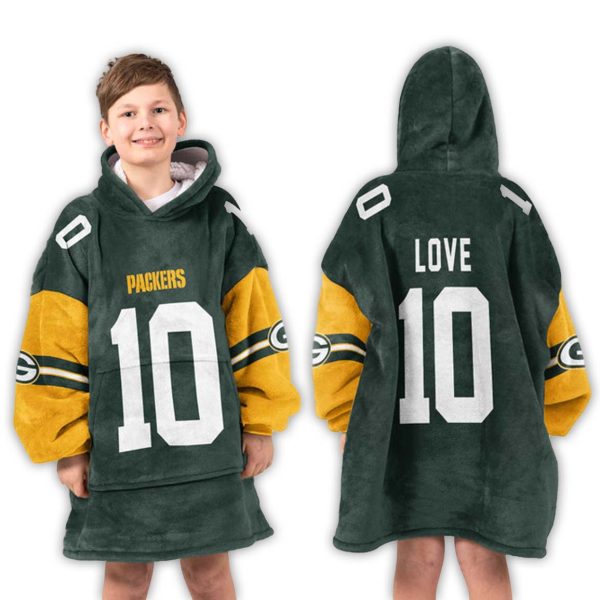 10 Green Bay Packers Football Unisex Blanket Hoodie 3