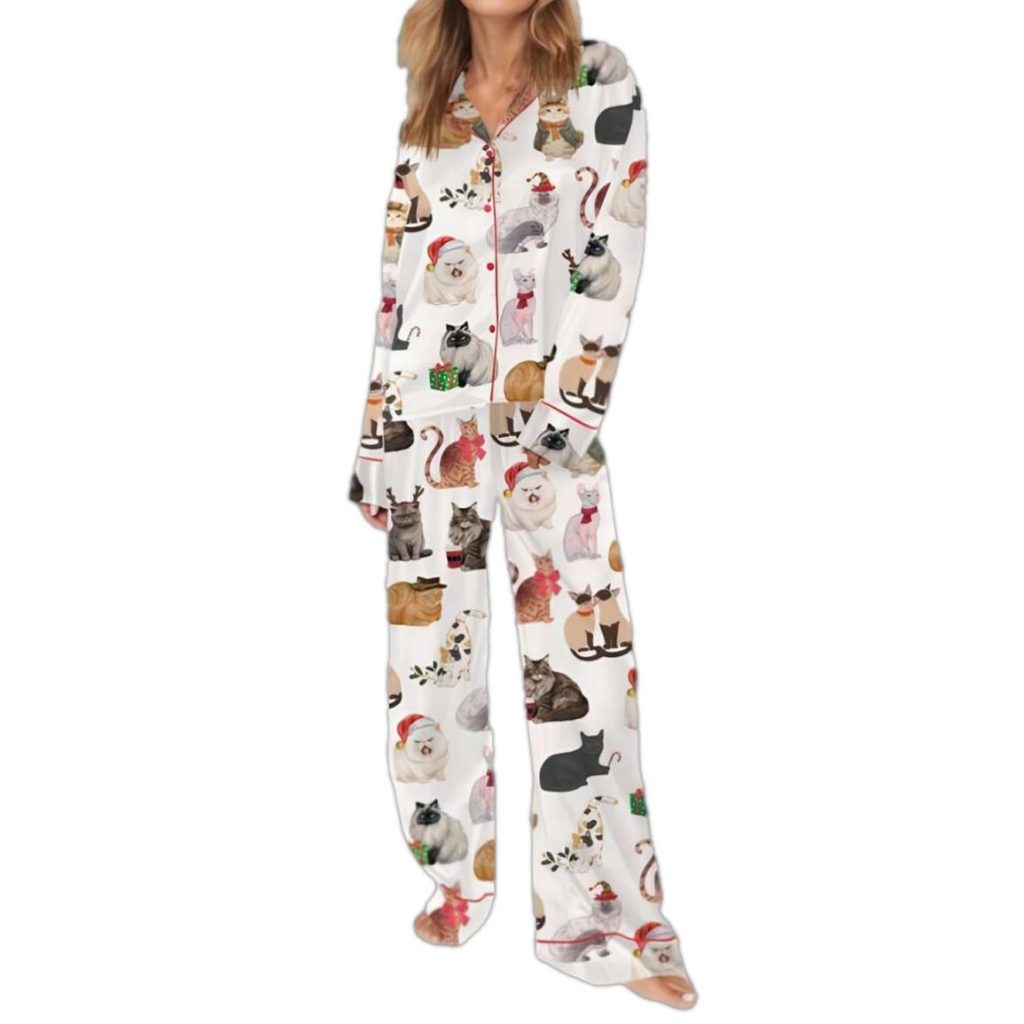 12 Cats Of Christmas Pajama Set 3