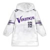 18 Jefferson Minnesota Vikings Football Unisex Blanket Hoodie 1