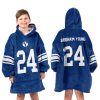 24 BYU Cougars Football Unisex Blanket Hoodie 3