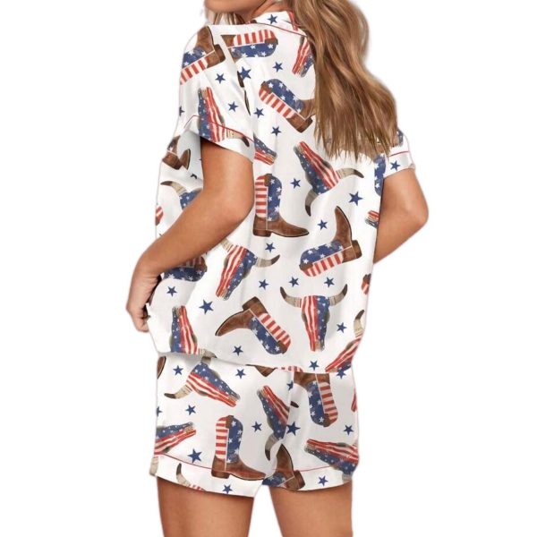 4th Of July Cowboy Pajama Set 2