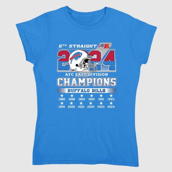 5th Straight 2024 AFC East Division Champions Bills Shirt