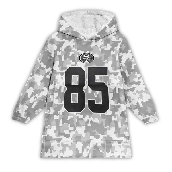 85 San Francisco 49ers Football Unisex Blanket Hoodie 1