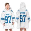 97 Detroit Lions Football Unisex Blanket Hoodie 3