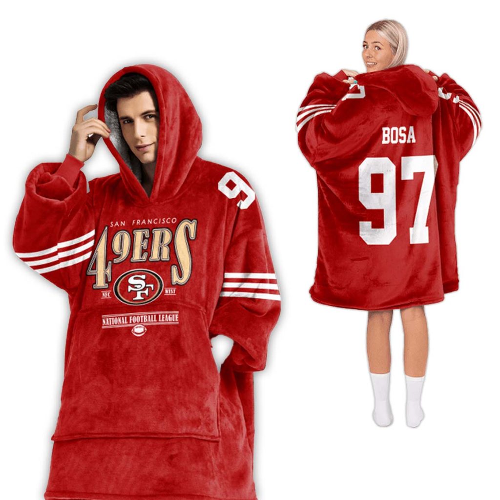 97 San Francisco Football Unisex Blanket Hoodie 2