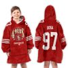 97 San Francisco 49Ers Football Unisex Blanket Hoodie 3