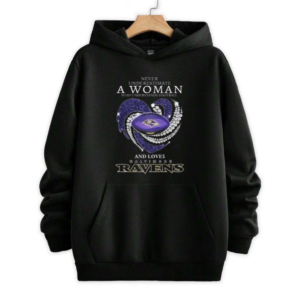 A Woman Who Understands Football And Loves Ravens Shirt 2