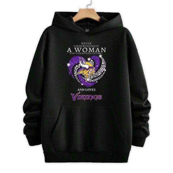 A Woman Who Understands Football And Loves Vikings Shirt 2