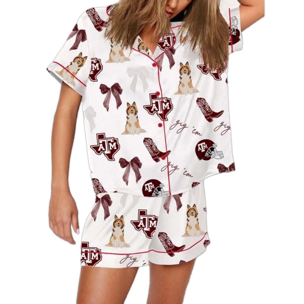 A&M Aggies Football Pajama Set