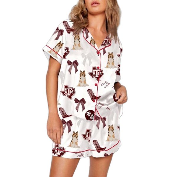 AM Aggies Football Pajama Set 3