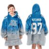 Aidan Hutchinson Detroit Lions Football Unisex Blanket Hoodie 3