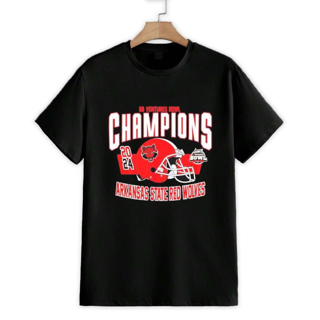 Arkansas State Red Wolves 68 Ventures Bowl Champions Shirt 1