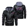 Atlanta Braves Hooded Leather Jacket 2