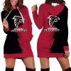 Atlanta Falcons Gradient Split Hoodie Dress