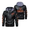 Baltimore Orioles Hooded Leather Jacket 2