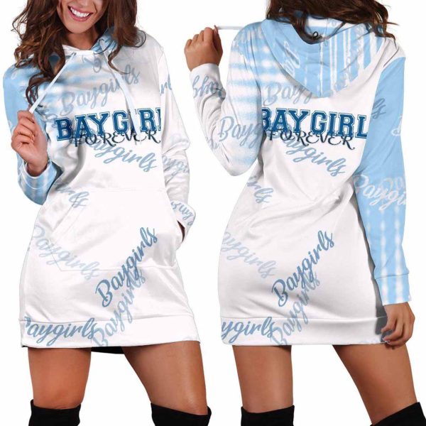 Baygirl Forever Blue Hoodie Dress 1