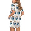 Blue Night Owl Art Pajama Set 2