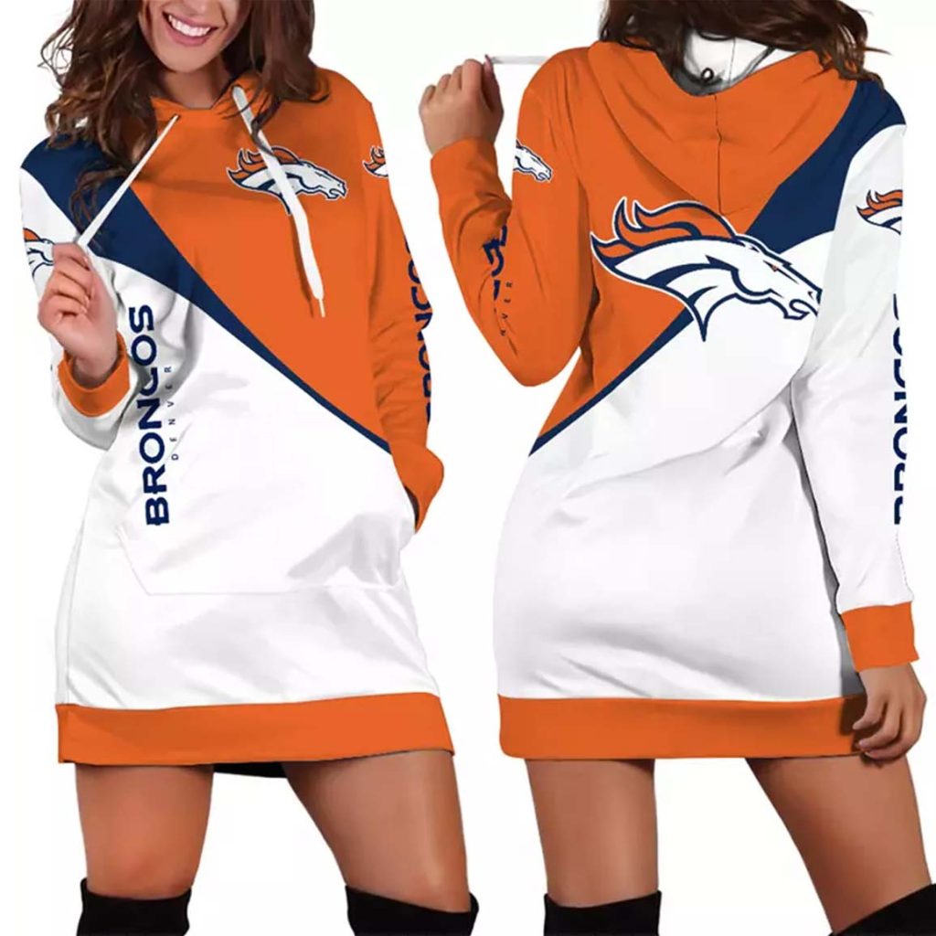 Broncos Tri-Slash Hoodie Dress