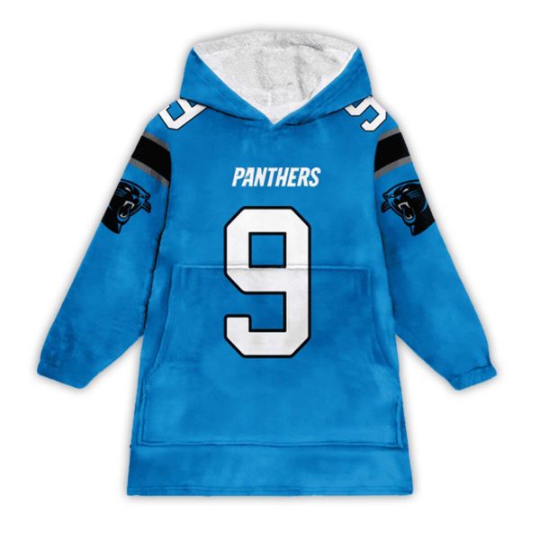 Bryce Young Carolina Panthers Football Unisex Blanket Hoodie 1