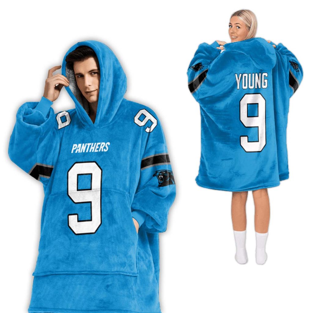 Bryce Young Carolina Panthers Football Unisex Blanket Hoodie 2