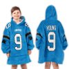 Bryce Young Carolina Panthers Football Unisex Blanket Hoodie 3