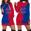 Buffalo Bills Gradient Split Hoodie Dress