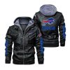 Buffalo Bills Hooded Leather Jacket 2