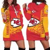 Chiefs Stripe Splash Womens Hoodie Dress