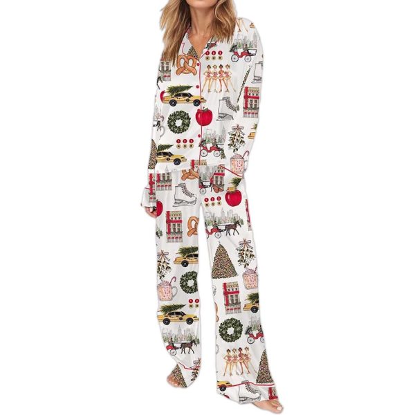 Christmas In New York Pajama Set 2