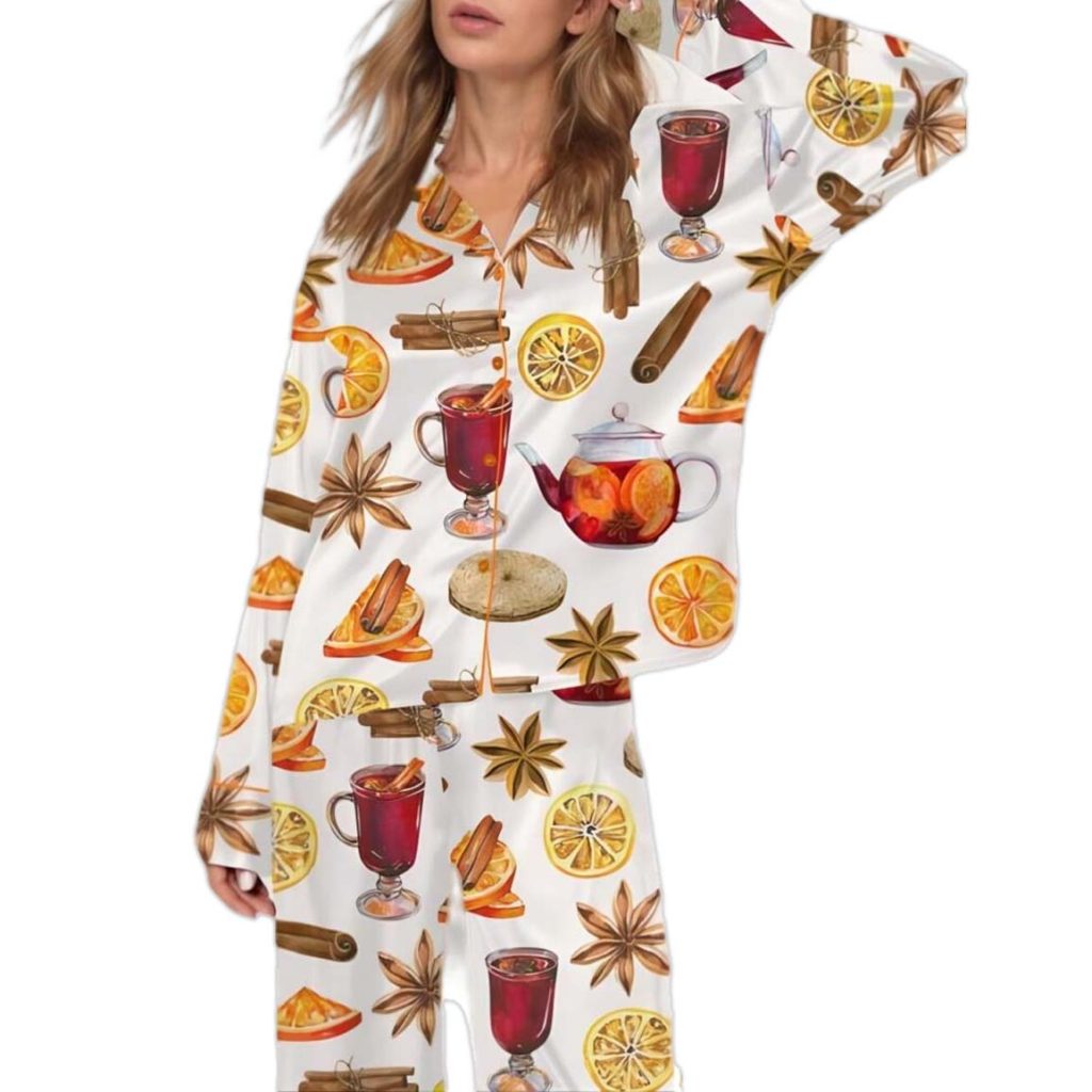 Christmas Mulled Wine Pajama Set 1