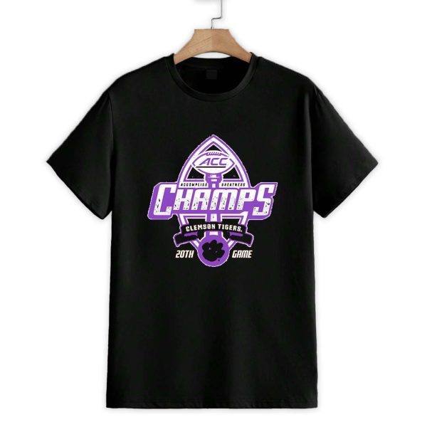 Clemson Tigers 2024 ACC Football Conference Champions 20TH Game Shirt 1