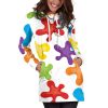 Color Stains Womens Hoodie Dress 2