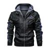 Colorado Rockies Hooded Leather Jacket 1