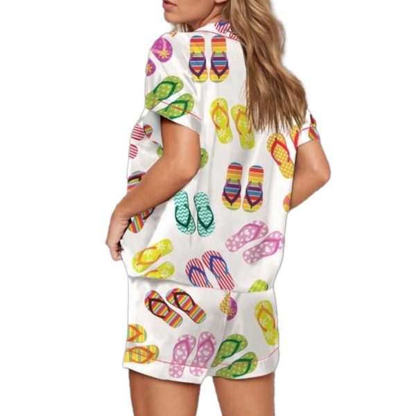 Colorful Flip Flops Pajama Set 3