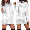 Cute Llama Holiday Womens Hoodie Dress 1