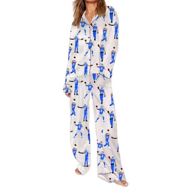 Detroit Lions Pajamas Set 2