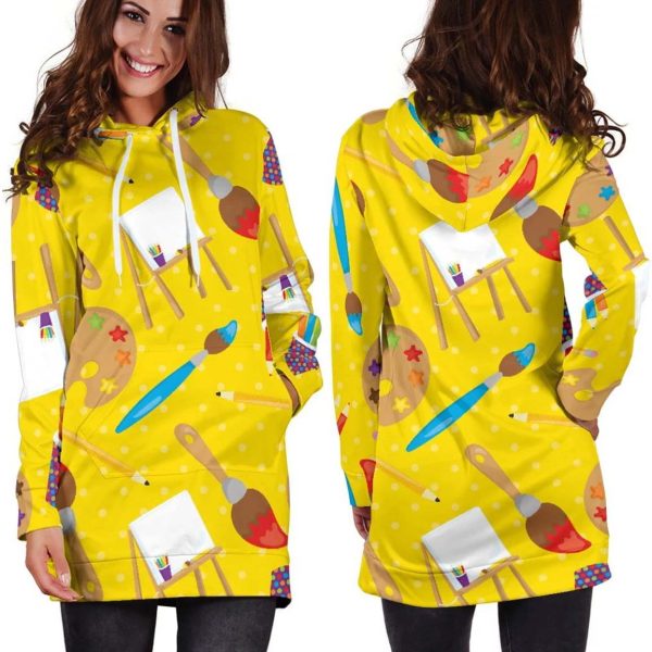 Drawing Tools Womens Hoodie Dress 2