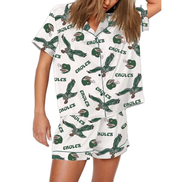 Eagles Football Print Pajama Set 1