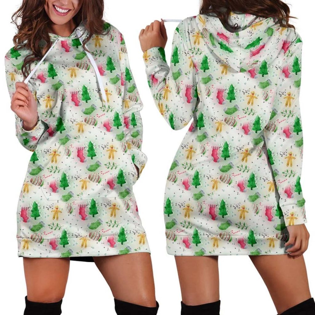 Feels Like Christmas Women's Hoodie Dress