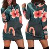 Flamingos Hoodie Dress 1