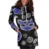 Fractal Cat Womens Hoodie Dress 2