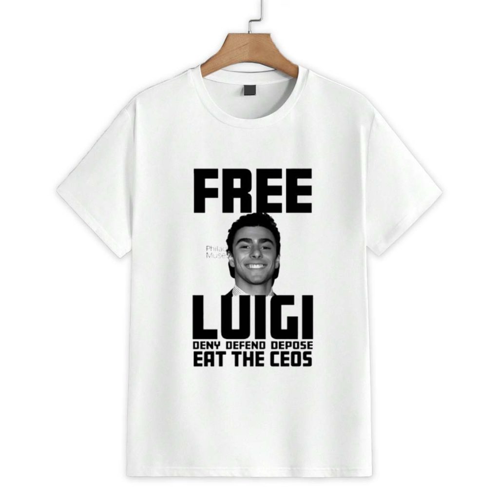 Free Luigi Deny Defend Depose Eat The Ceos Retro Shirt 1