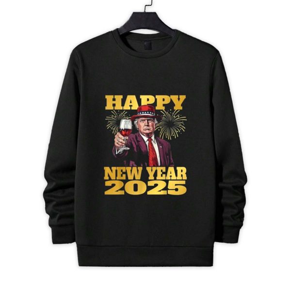 Funny Trump Happy New Year 2025 Shirt 4