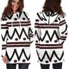 Geometric Tribal Hoodie Dress 2