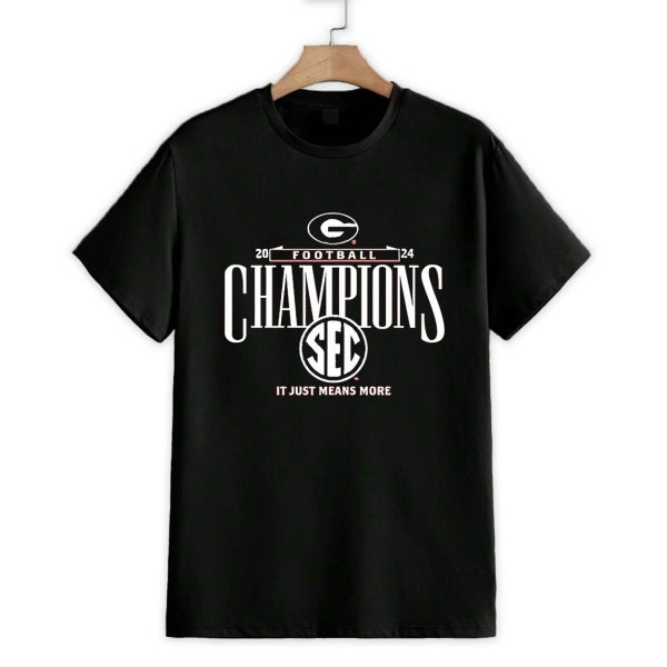 Georgia Bulldogs 2024 SEC Football Conference Champions It Just Means More Shirt 1