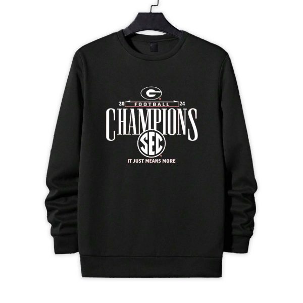 Georgia Bulldogs 2024 SEC Football Conference Champions It Just Means More Shirt 2