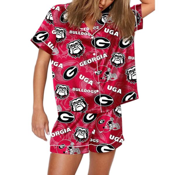 Georgia Bulldogs Football Pajamas Set 1