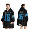 Goff 16 Detroit Lions Football Unisex Blanket Hoodie 2